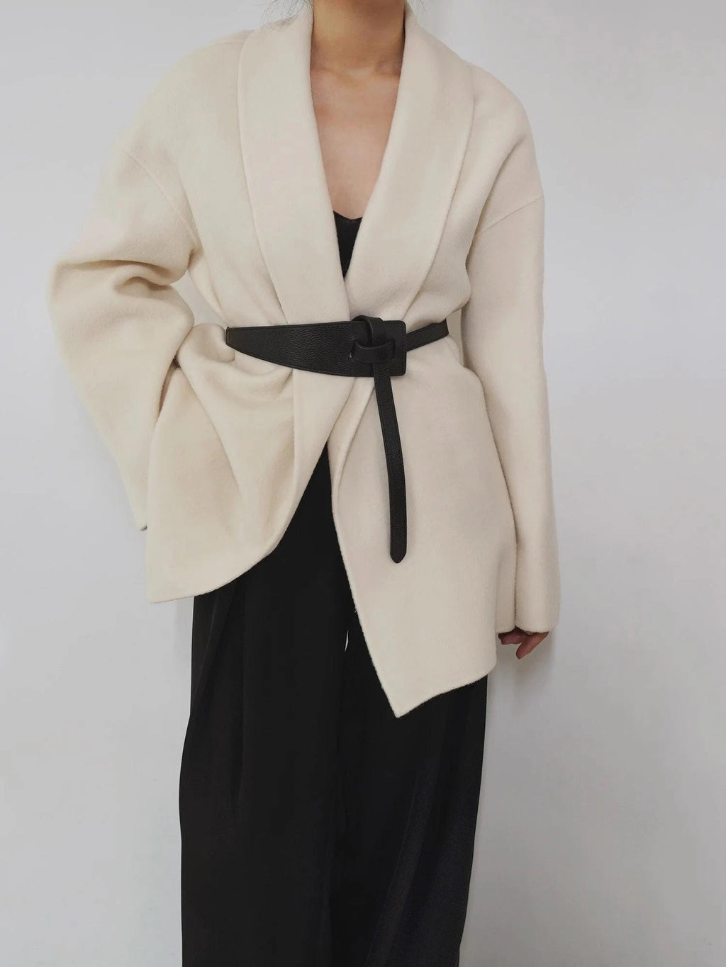 Wide to Narrow Leather Belt
