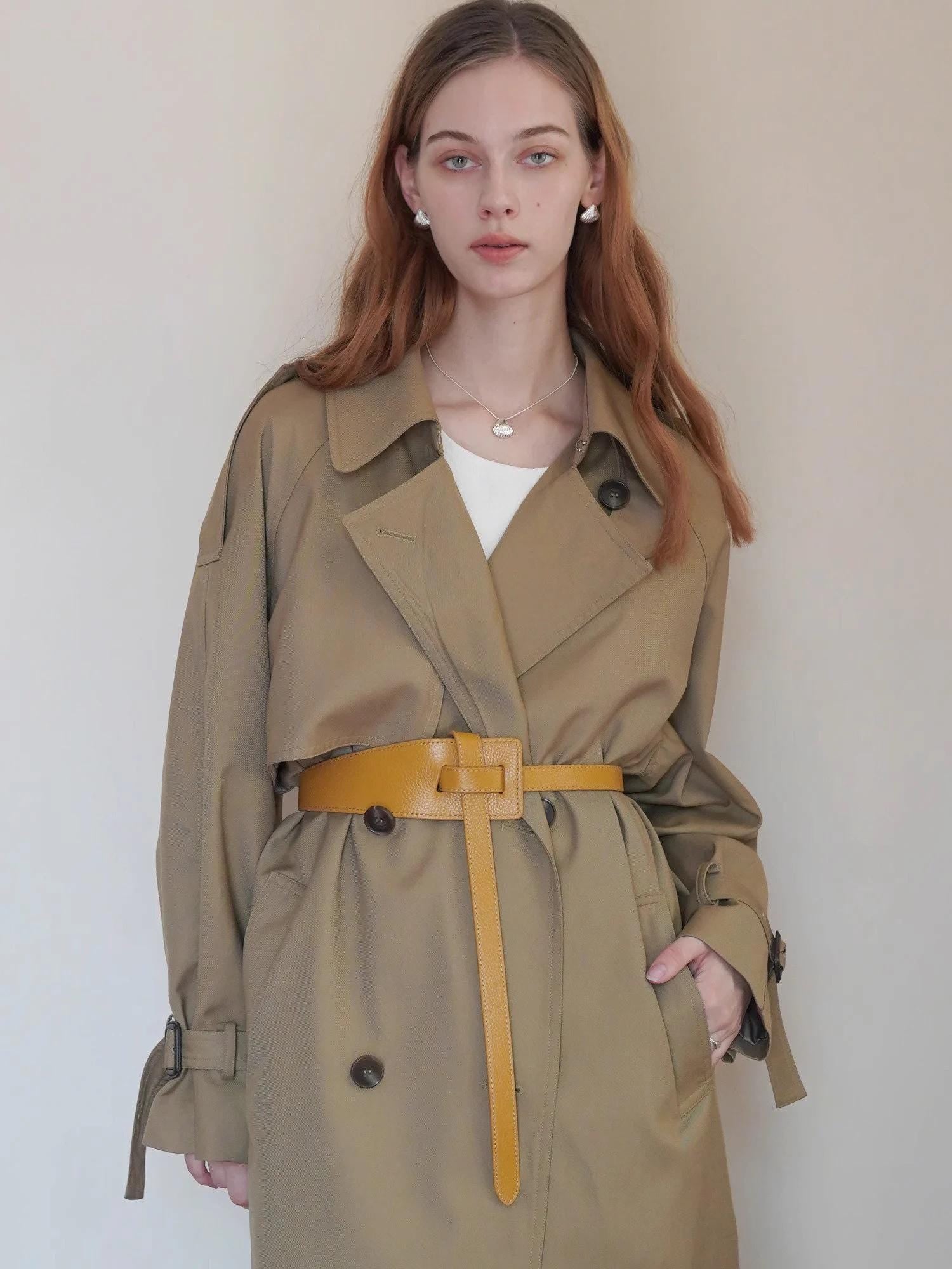 Top Grain Leather Knotted Belt