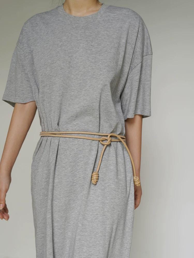 Lambskin Belt with Knotted End