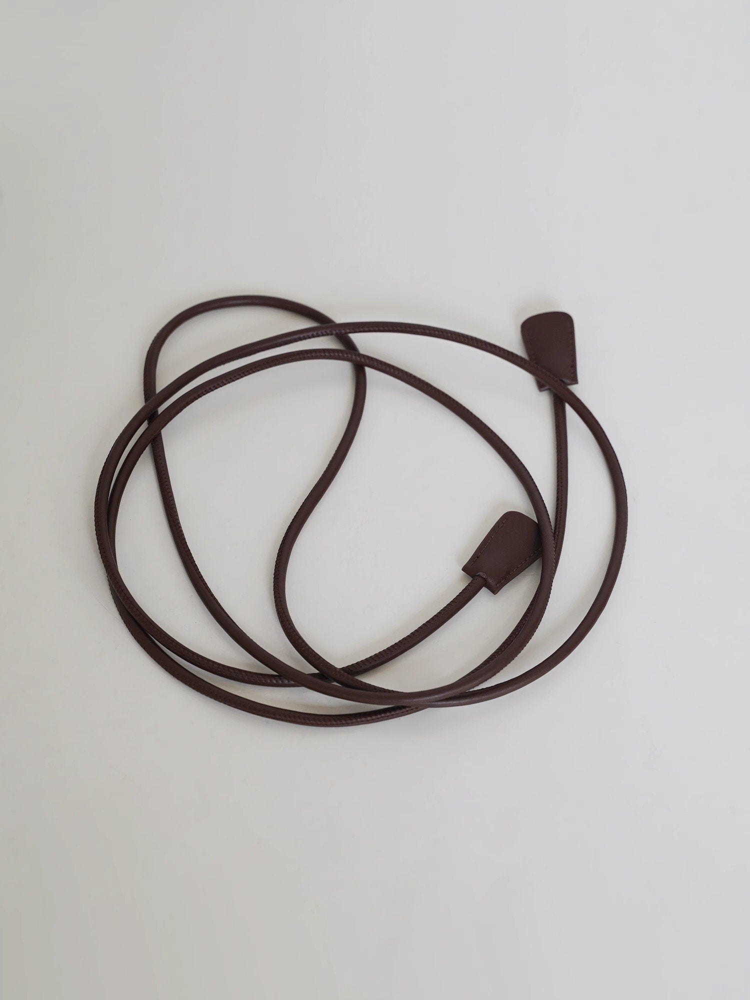 Microfiber Leather Rope Knotted Belt