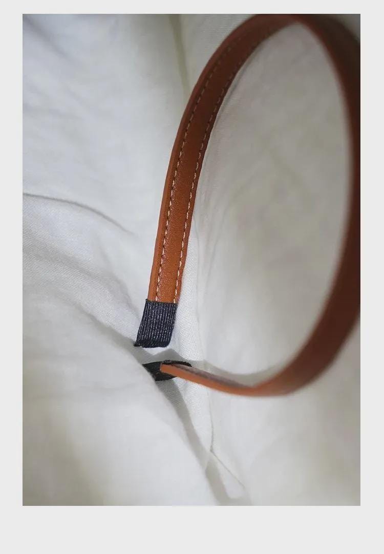 Leather Skinny Hairband