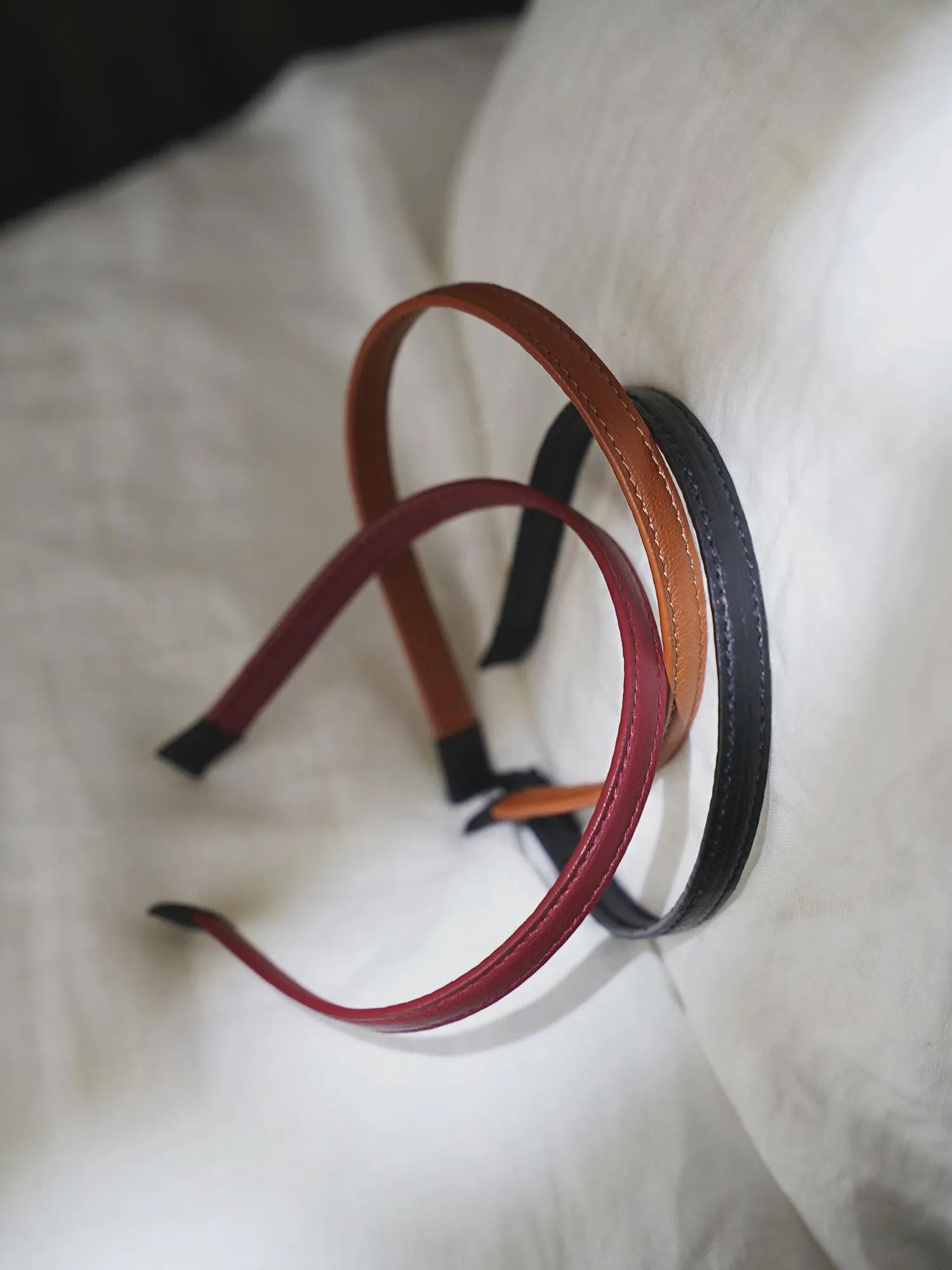 Leather Skinny Hairband