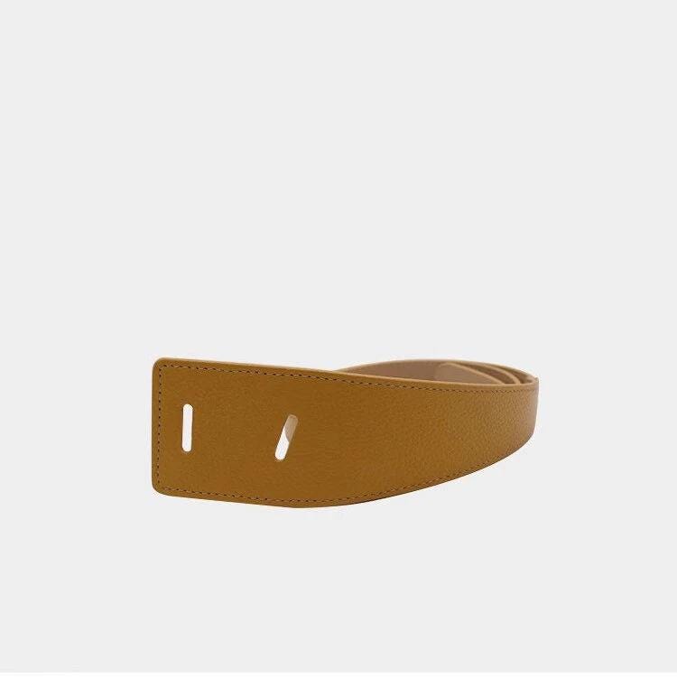 Wide to Narrow Leather Belt