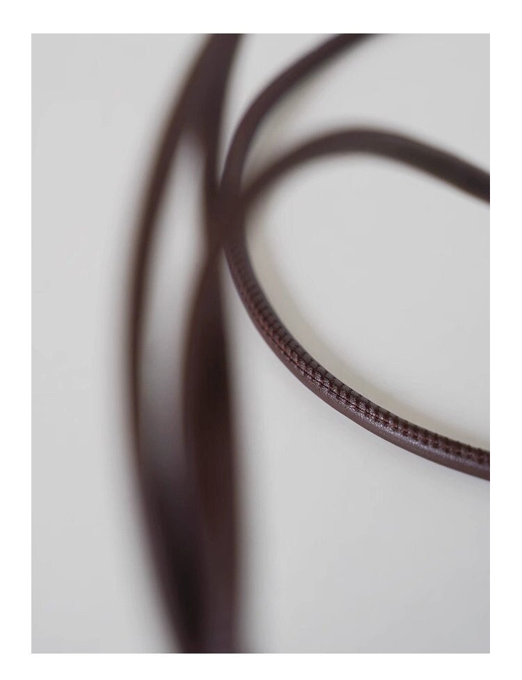 Microfiber Leather Rope Belt