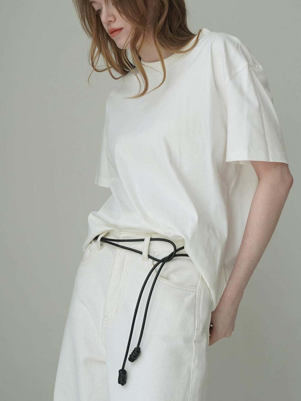 Lambskin Belt with Knotted End