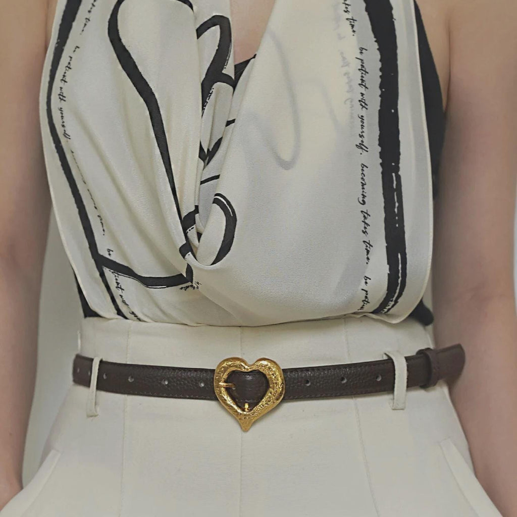Hammered Heart Belt
