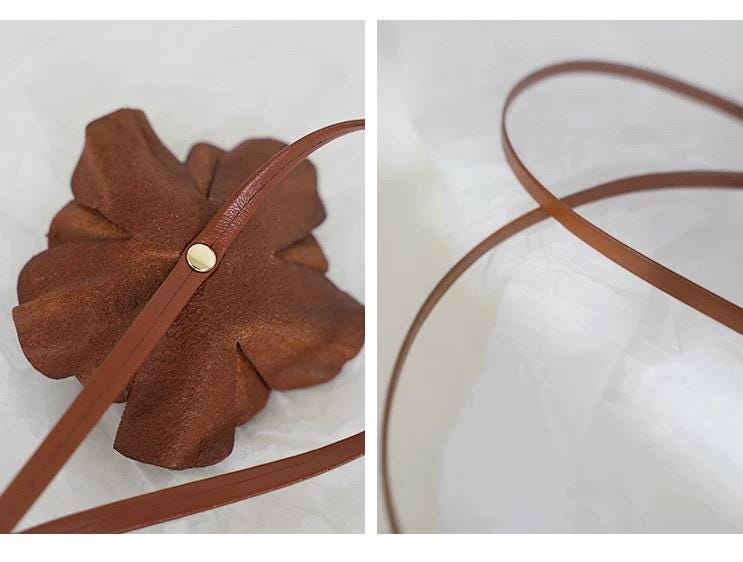 Leather Flower Choker/Neck Wrap