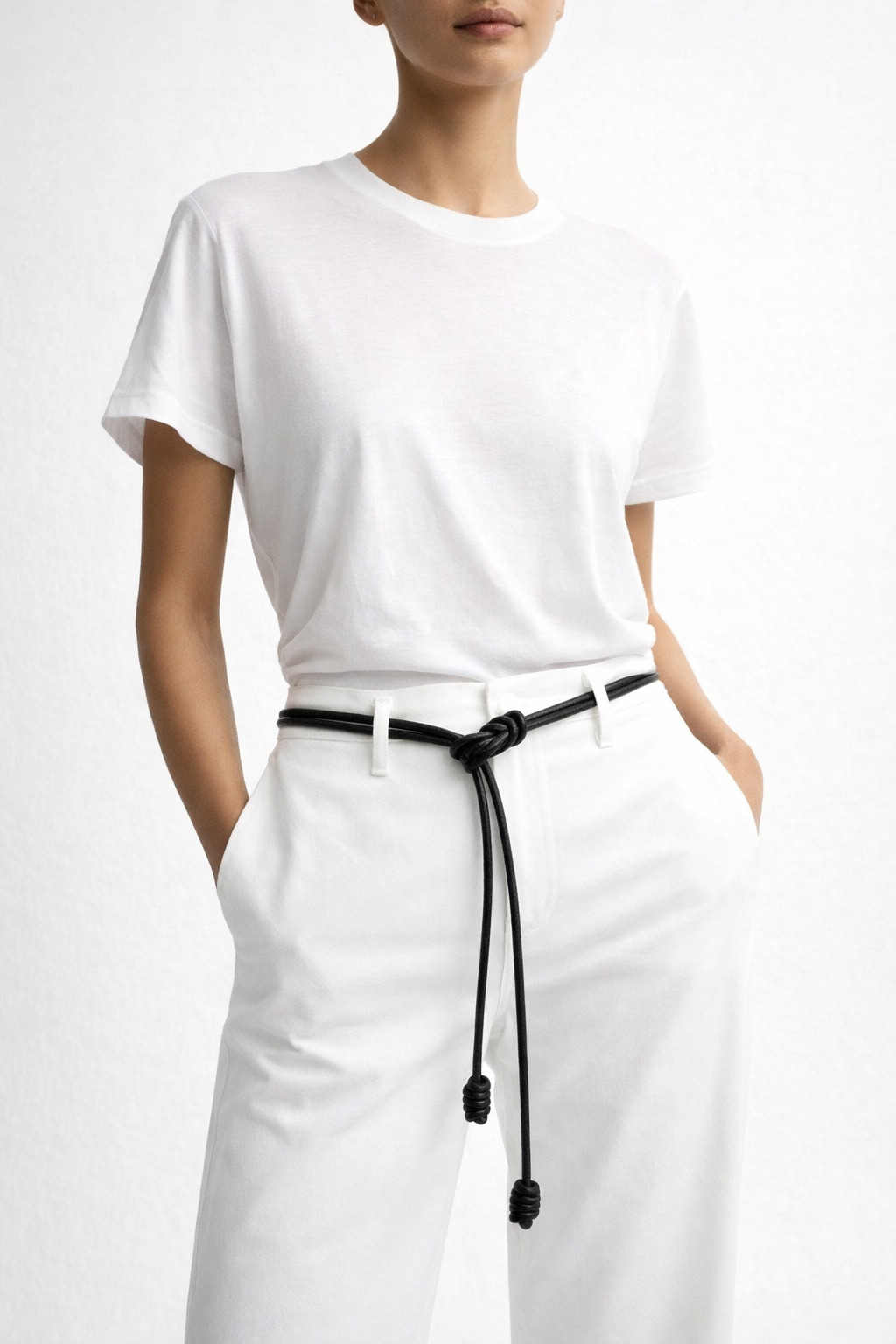 Lambskin Belt with Knotted End