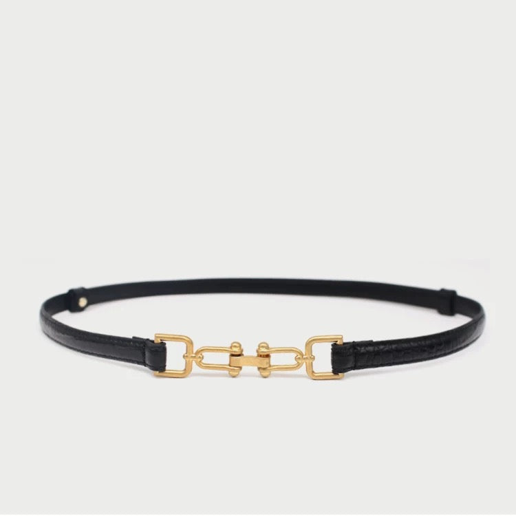 Skinny Leather Belt