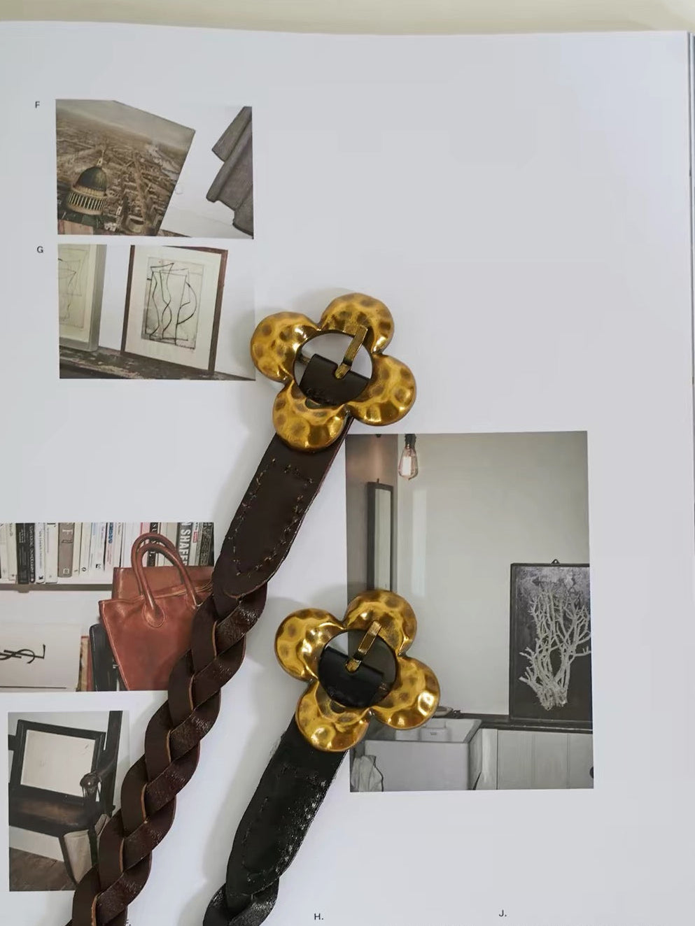 Aurelia Floral Braided Belt