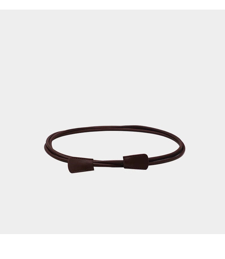 Microfiber Leather Rope Knotted Belt