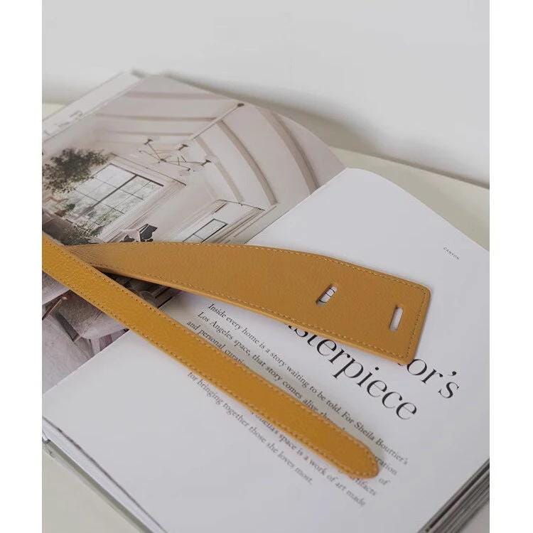 Top Grain Leather Knotted Belt