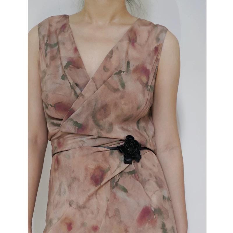 Leather Flower Choker/Neck Wrap