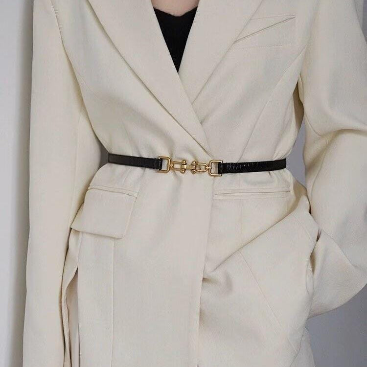 Skinny Leather Belt