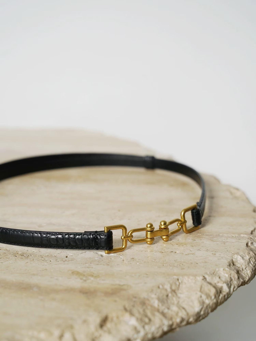 Skinny Leather Belt