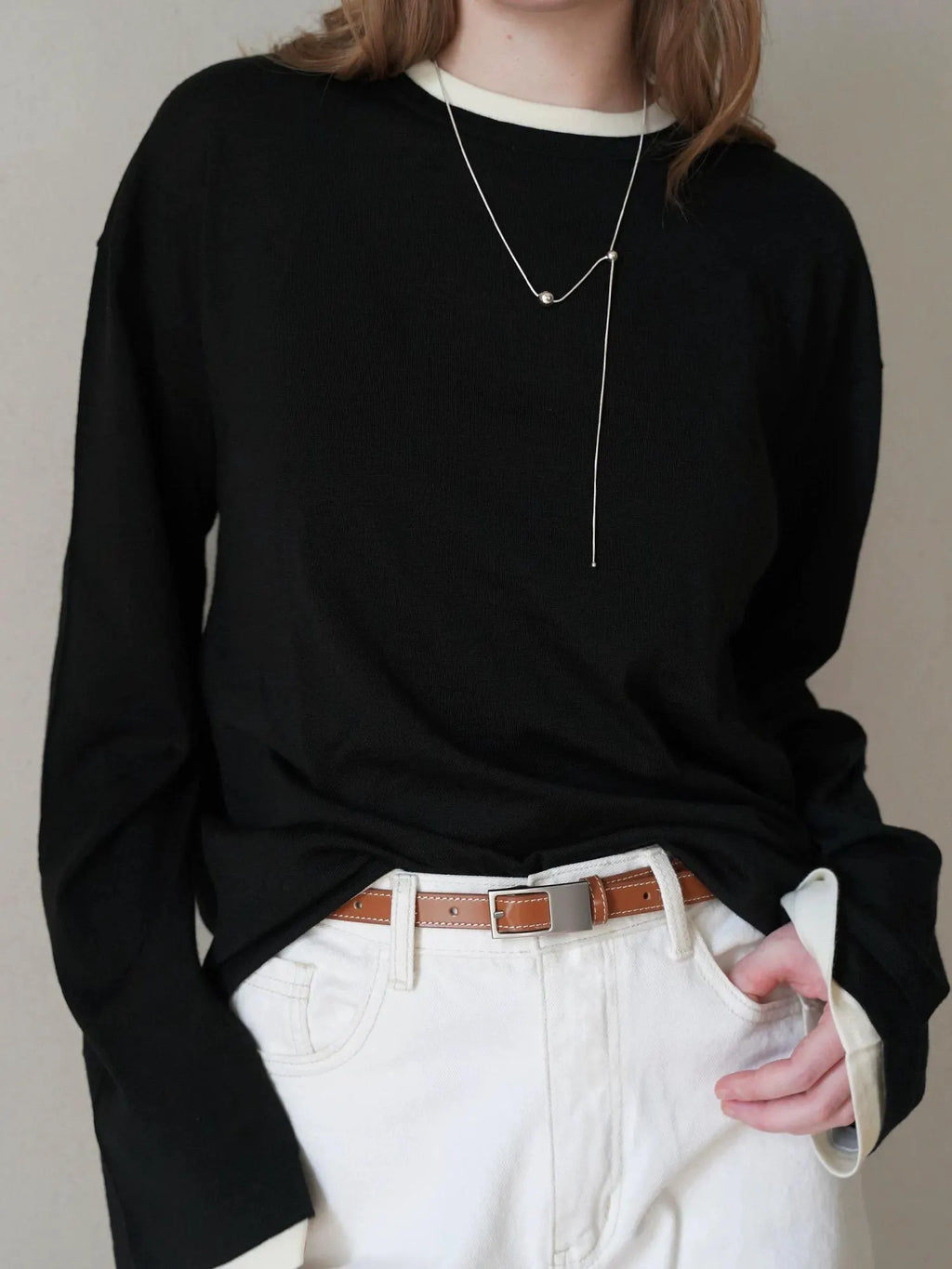 Minimalist Skinny Belt with Rectangle Buckle