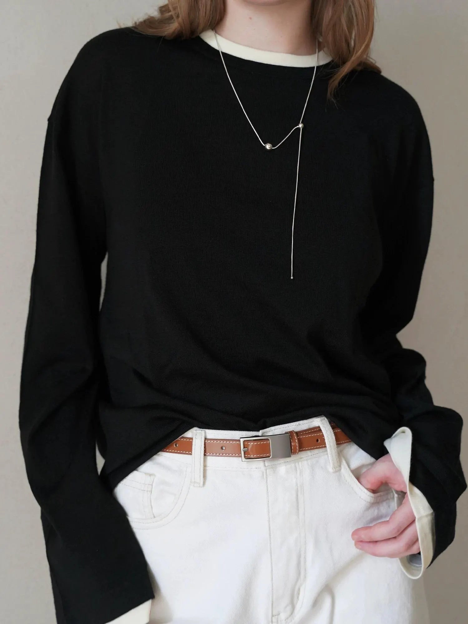 Minimalist Skinny Belt with Rectangle Buckle