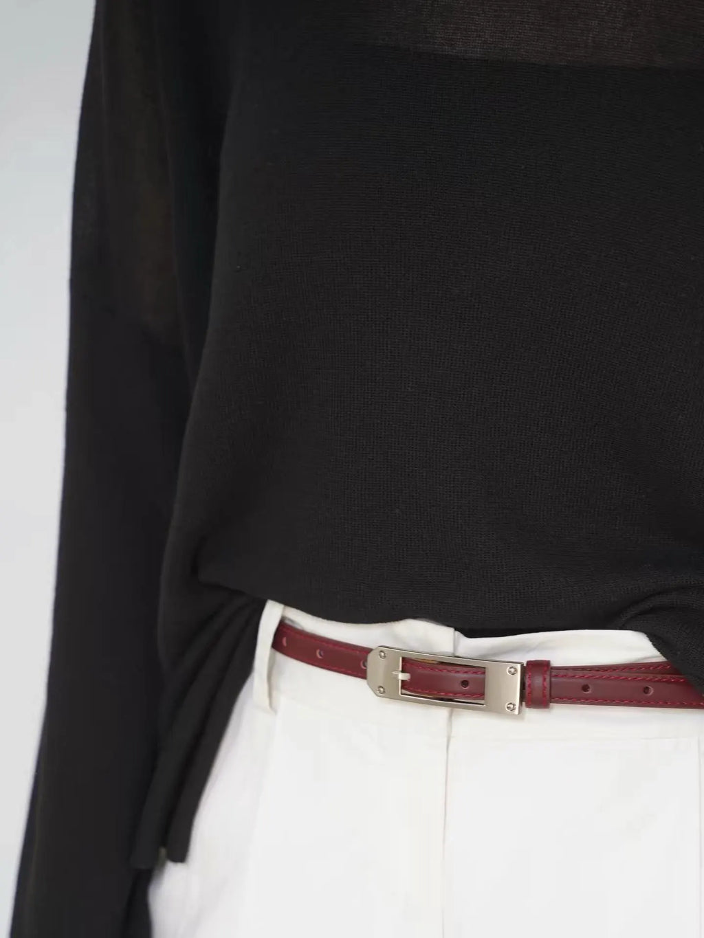 Sloane Skinny Leather Belt