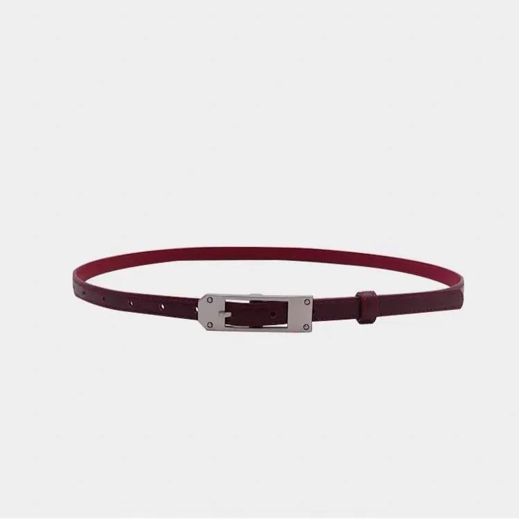 Sloane Skinny Leather Belt