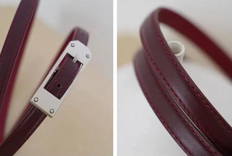 Sloane Skinny Leather Belt