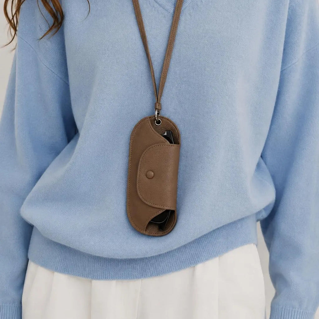 Leather Glass Case