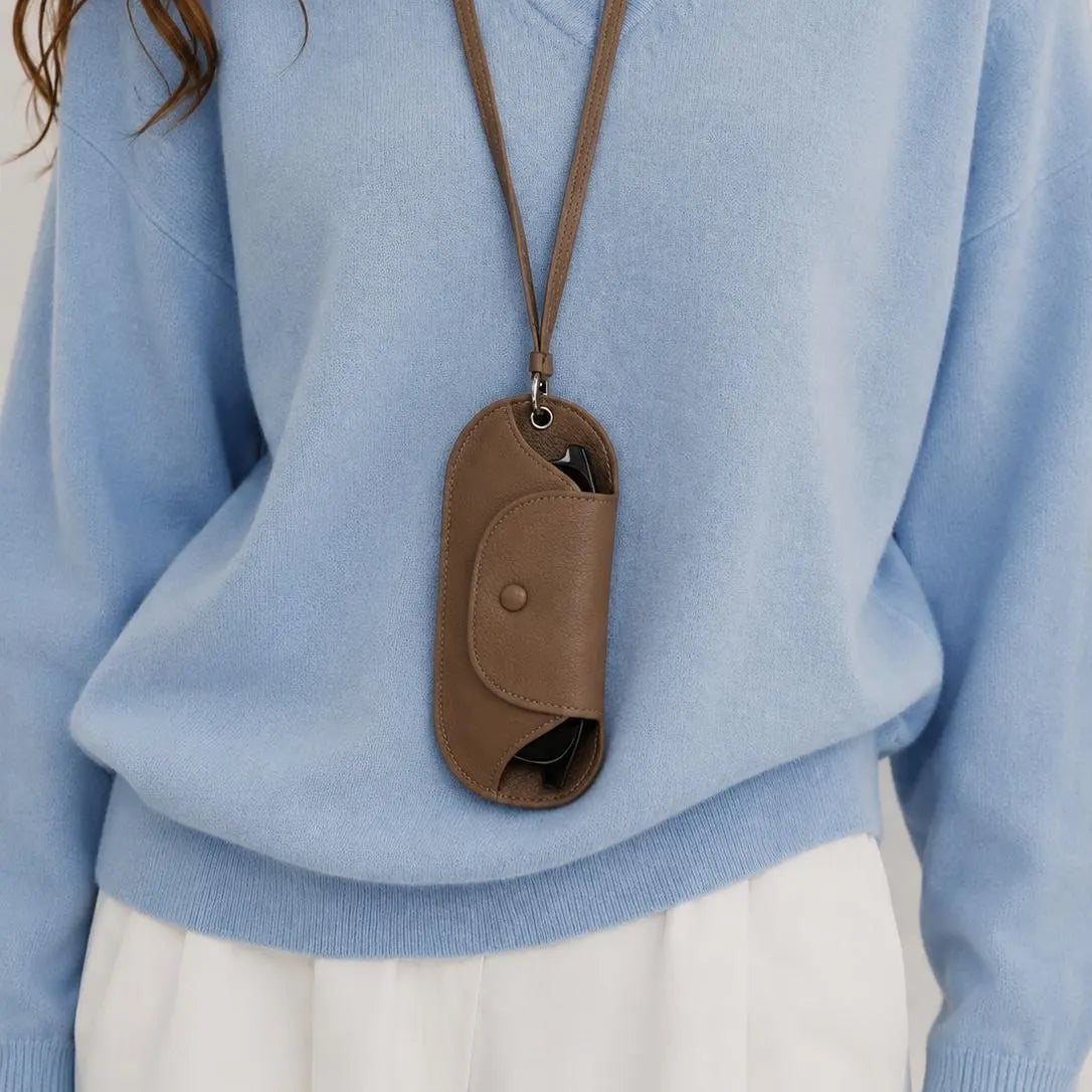 Leather Glass Case