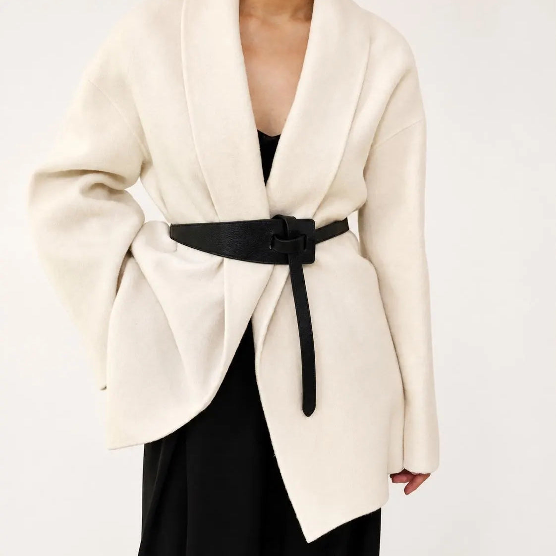 Wide to Narrow Leather Belt